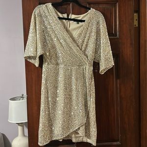 Lulus holiday dress SMALL worn once